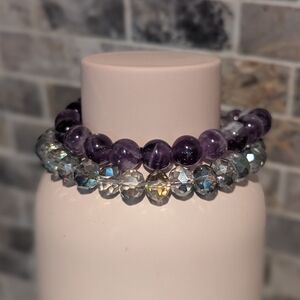💜 Amethyst Bracelet Set